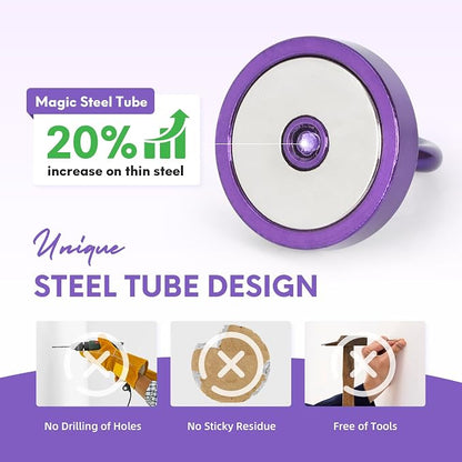 Neosmuk Magnetic Hooks Steel Tube Design - Image 3