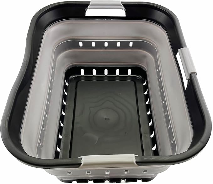SAMMART 42L Collapsible Plastic Laundry Basket by SAMMART