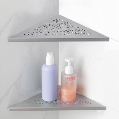 HIDROP Brushed Nickel Corner Shower Shelf 10 Triangular Corner Shelf Stainless by HIDROP