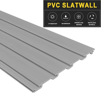 4'H x 4'W PVC Slatwall Panels Garage Wall Storage System - Image 4