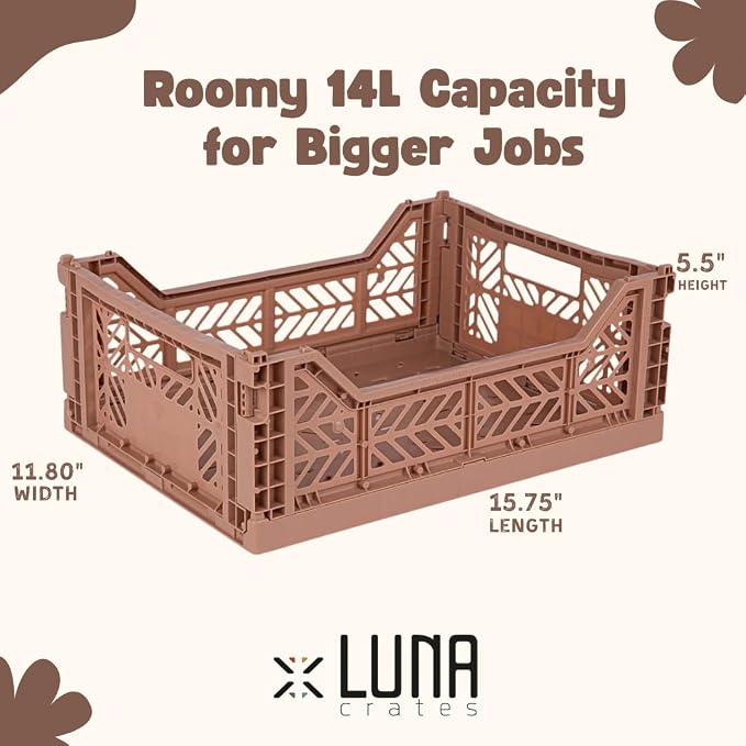 Collapsible Storage Box, Foldable Crate Organizer Bin - Image 3