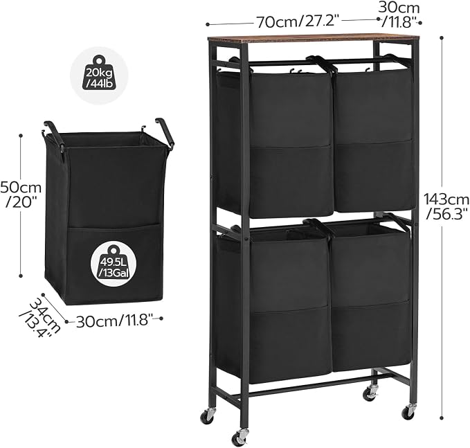HOOBRO Laundry Sorter, Laundry Basket - Image 3