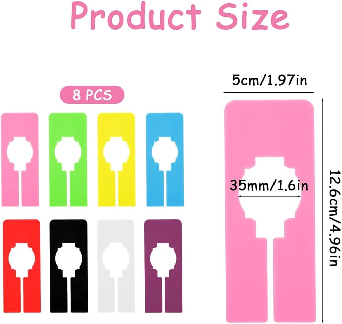 8PCS Clothing Rack Dividers, 8 Colors Plastic Organizer Rack Size Dividers - Image 3