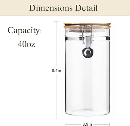 Glass Storage Jars Set Elegant Containers - Image 2