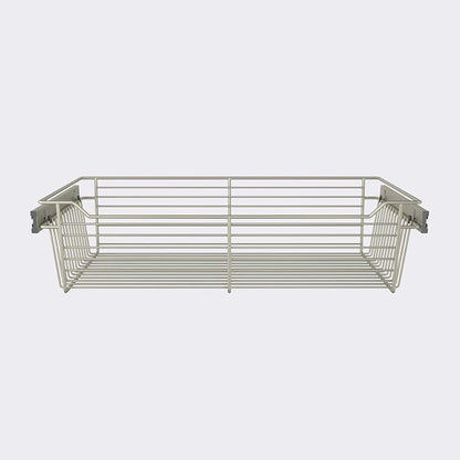 Classic 30" Closet Wire Basket in Satin Metal - Image 2