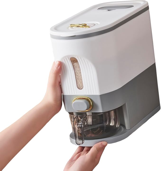 Sooyee 11Lbs Rice Dispenser, Rice Container by Sooyee