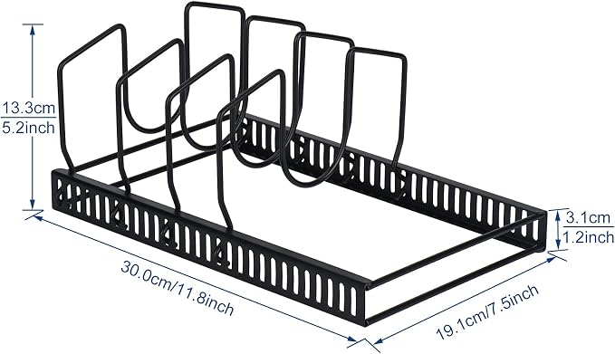 Toplife Pot Lids Organizer Rack - Image 2