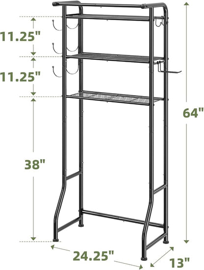 Simple Trending Over The Toilet Storage Cabinet, Metal Bathroom Shelf Organizer - Image 7
