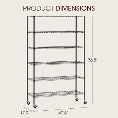 BestOffice | 6-Tier Wire Shelf - Image 3