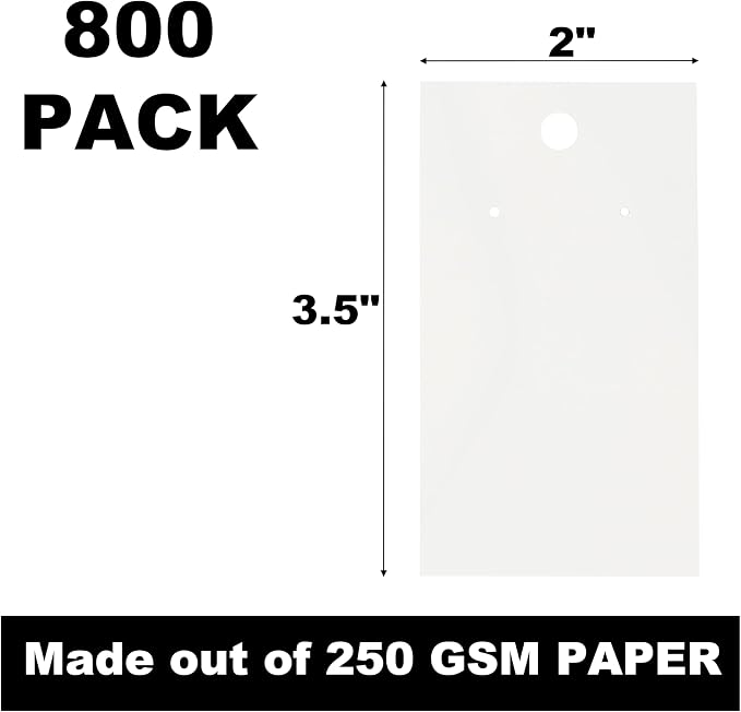 800 Pack Earring Cards - Image 2