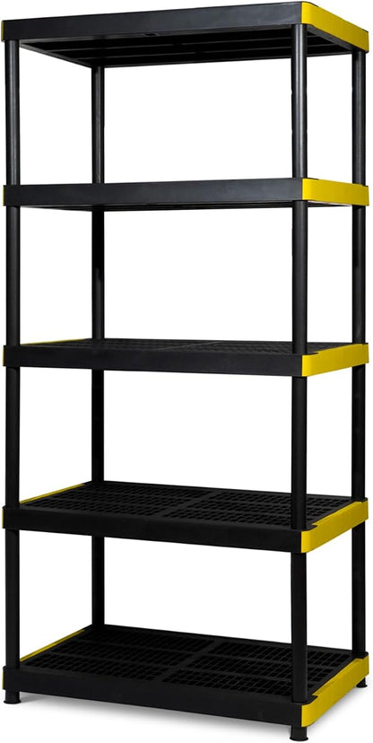 Simpli-Magic 5-Tier Heavy Duty Plastic Storage Shelving Unit, Garage & Outdoor by Simpli-Magic
