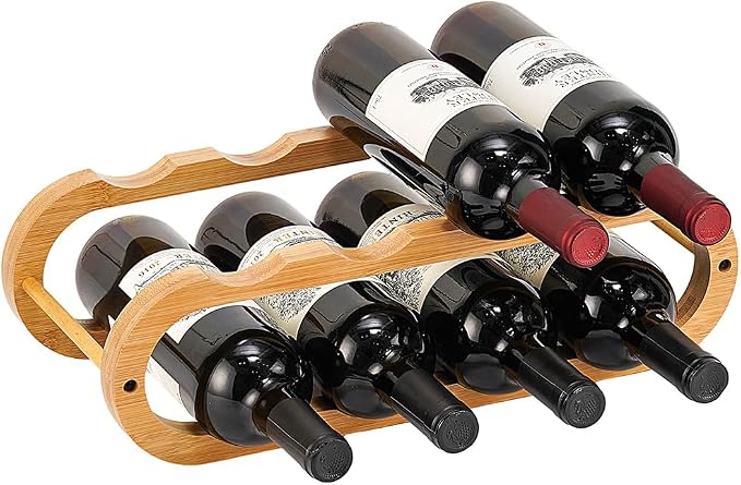 Navtcow Wine Rack and Water Bottle Organizer 2 in 1 by Navtcow