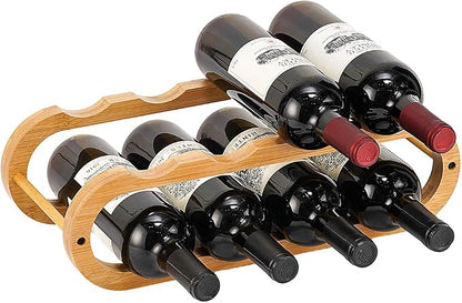 Navtcow Wine Rack and Water Bottle Organizer 2 in 1 by Navtcow