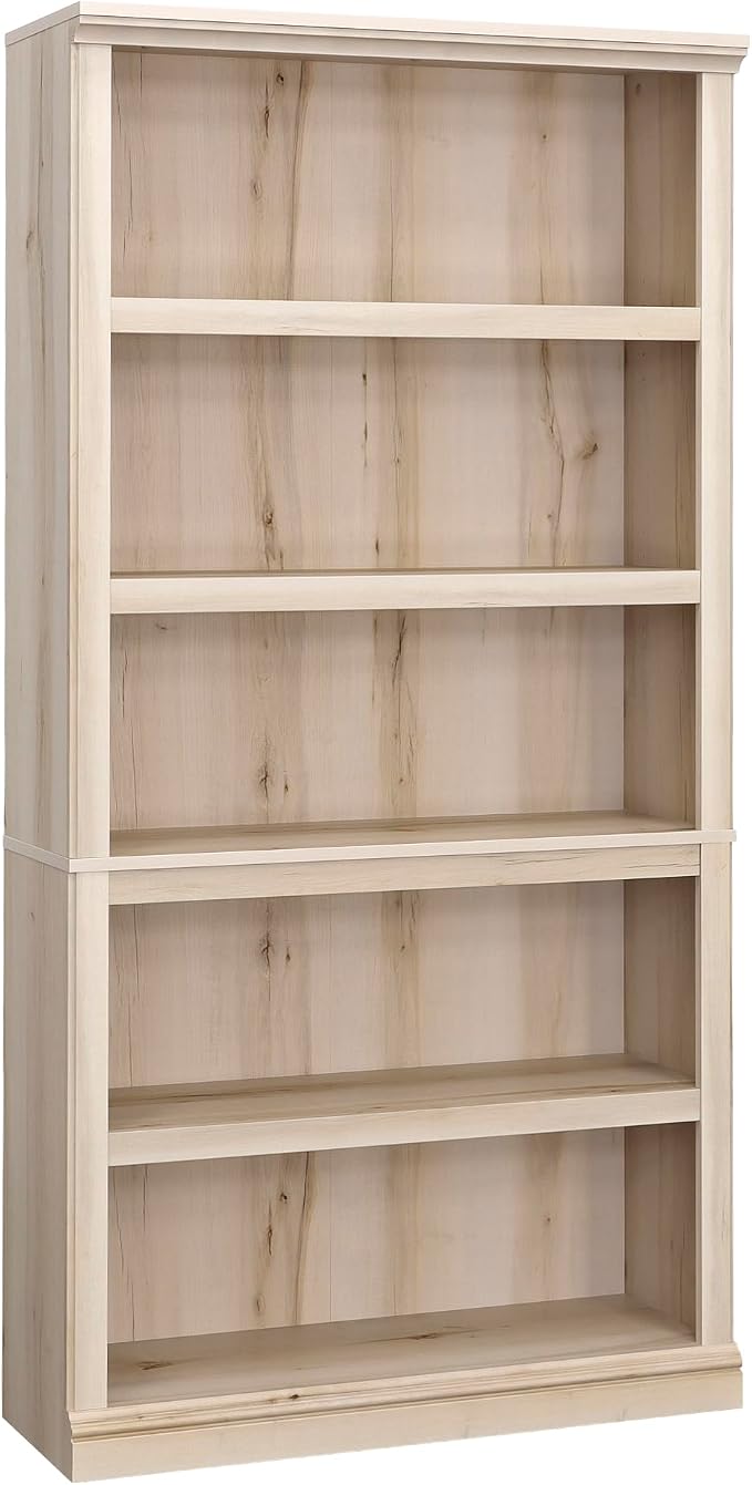 Sauder 5 Tier Book Shelf Wooden Bookcase Multipurpose Bookshelf by SAUDER%C2%AE