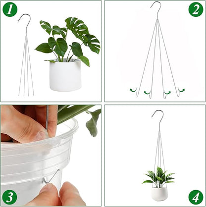 24 Inch Orchid Wire Plant Hangers - Image 5