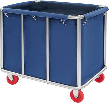 Commercial Laundry Cart with Wheels, Laundry Hamper Cart, Heavy Duty Rolling by Eapmic