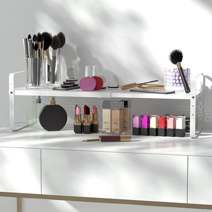 Expandable Kitchen Cabinet Shelf Organizer Rack Heavy Duty Metal Spice Rack - Image 4