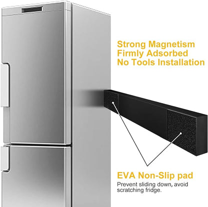 Black Magnetic Knife Strip for Refrigerator - Image 4