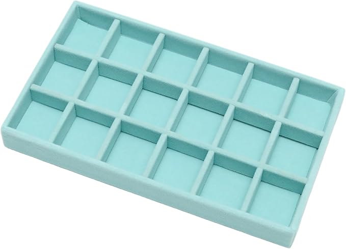 Velvet Jewelry Trays for Drawers, Ring Earring Holder Organizer Storage Display by Unknown