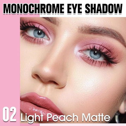 Light Pink Peach Single Matte Eyeshadow Makeup, Neutral Powde Eye Shadow - Image 2
