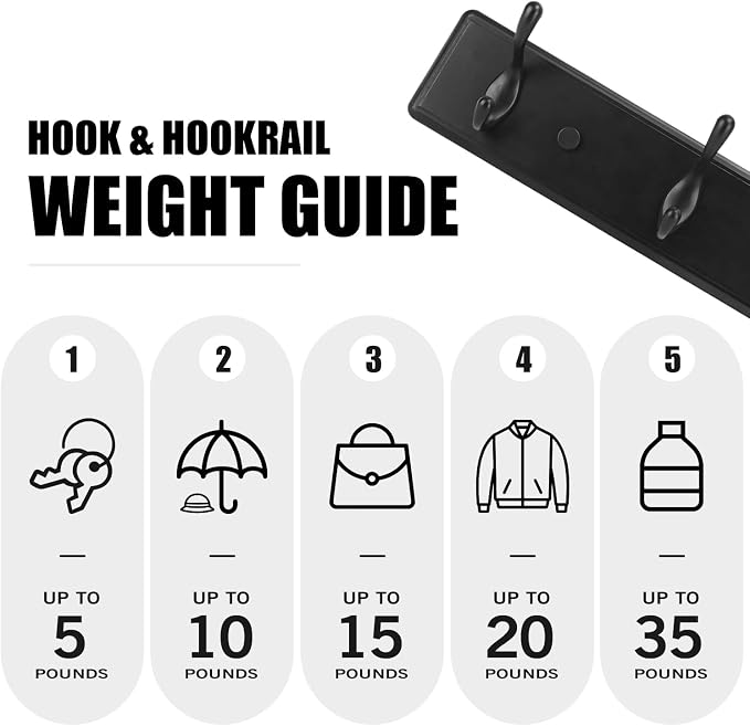 Wooden Coat Rack, Wall-Mounted Organizer - Image 3