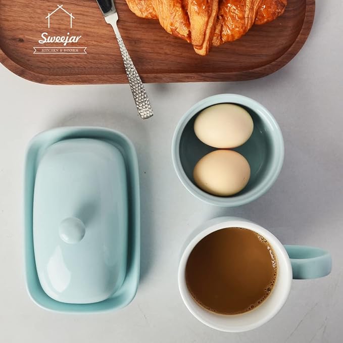 Sweejar Ceramic Butter Dish - Image 3