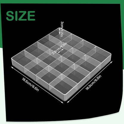 4 PCS Stackable 16 Grids Jewelry Organizer Tray, Accessories - Image 2