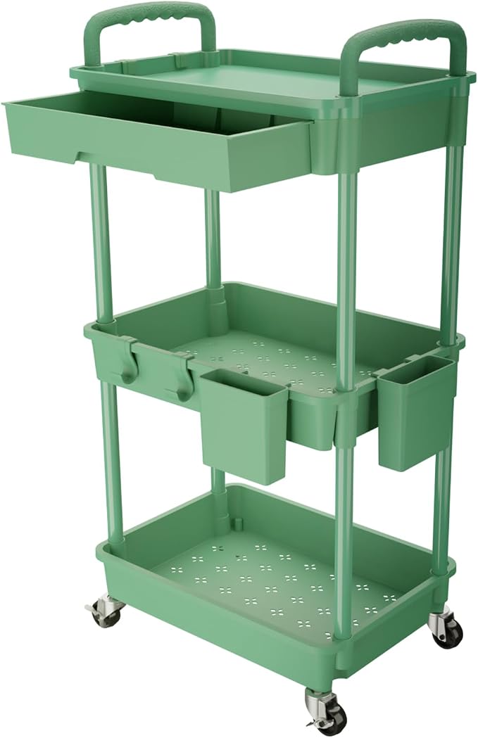 REBECAT 3 Tier Rolling Utility Cart by REBECAT