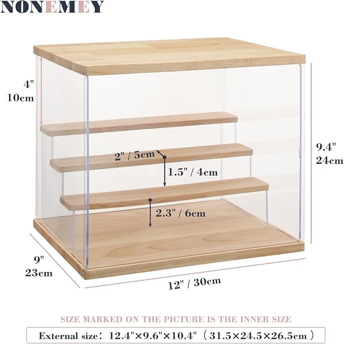 NONEMEY Clear Acrylic Display Case Stand - Image 5