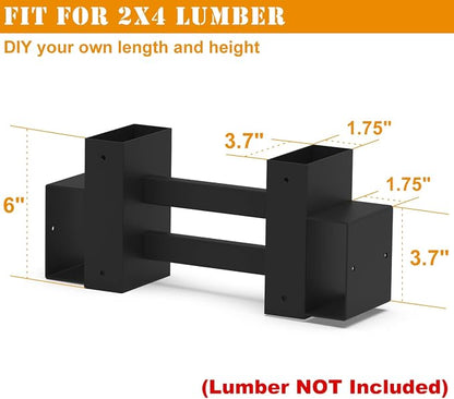 Outdoor Firewood Rack Brackets Kit - Image 4