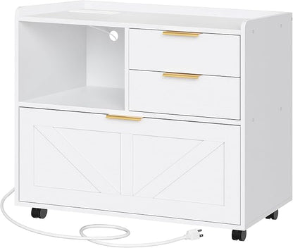 HOOBRO Lateral File Cabinet, Wooden Office Storage Drawers by HOOBRO