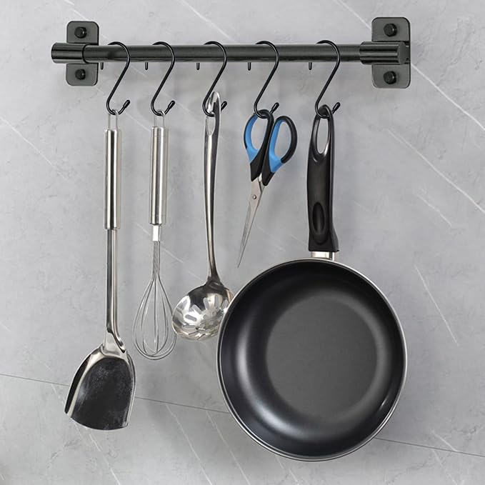 18 Pack Large S Hooks for Hanging, 4-1/2 inch Heavy Duty Rust-Free Closet S Hook - Image 5