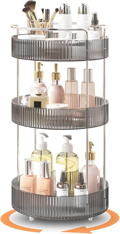 360° Rotating Makeup Organizer for Vanity, Skincare Perfume Organizers and by MEAJIO