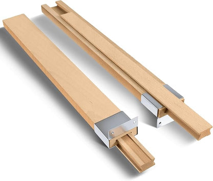 Maitys 1 Pcs Wooden Drawer Slides Bottom Mount Classic Center Guide Track by Maitys
