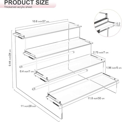 ULENDIS 4 Tier Acrylic Display Stands Organizer - Image 3