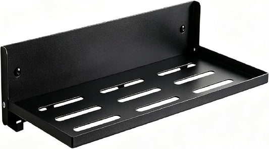 Small Folding Metal Shelf with Hooks, Fold-up Wall Shelf, 6 Hooks, Drop Down by OPSELU