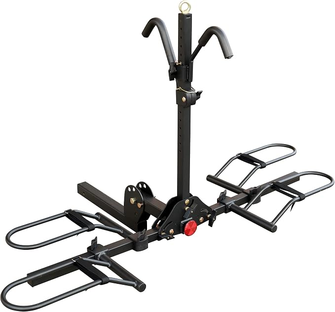 Young Bike Rack Hitch for Car - 200LB 2-Bike Rack Hitch Mount Platform Style by YoungElectric