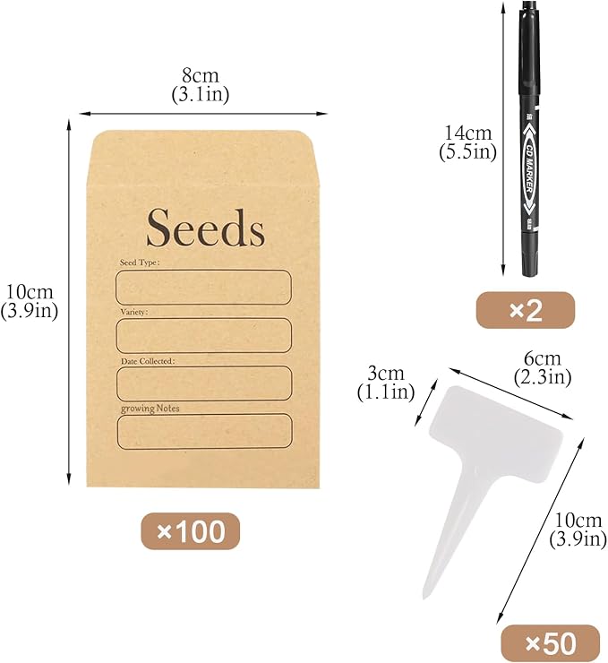 100 Pcs Seed Envelopes - Image 7