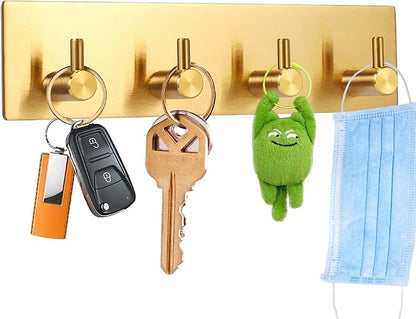 Picowe Key Holder for Christmas Wall Decorative, Adhesive Stainless Steel Key by Picowe