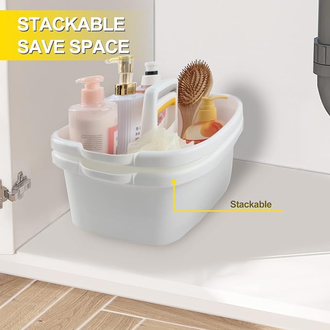 Shower Caddy Plastic Portable Basket Storage Organizer - Image 3