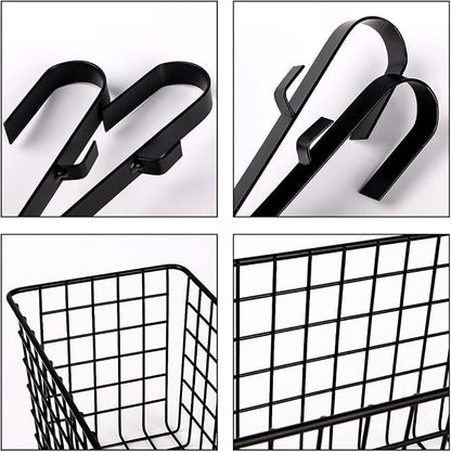 2 Pack Metal Hanging Bedside Basket - Image 3
