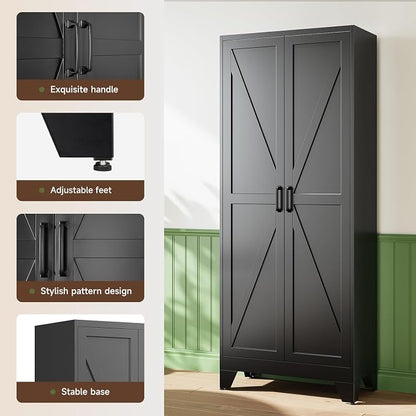 Letaya 75" H Metal Storage Cabinet - Image 6