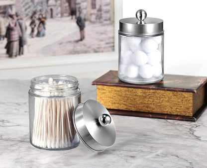 Amolliar Apothecary Jars Bathroom Vanity Organizer -Countertop Canister Jar - Image 6