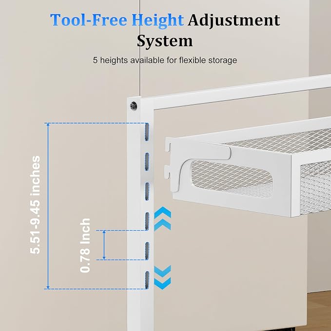 Metal Under Sink Organizer, Pull Out Cabinet Organizer Rack - Image 5