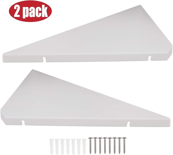 evron Corner Mounting Shelf Set of 2 – Easy to Install Floating Wall Shelves - Image 4