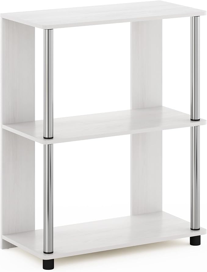 Furinno Jaya Simple Design 3-Tier Bookcase / Bookshelf / Display Rack - Image 5