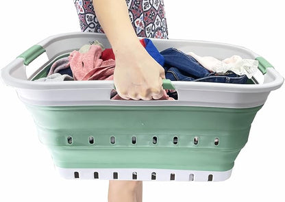 SAMMART 42L Collapsible Plastic Laundry Basket - Image 8
