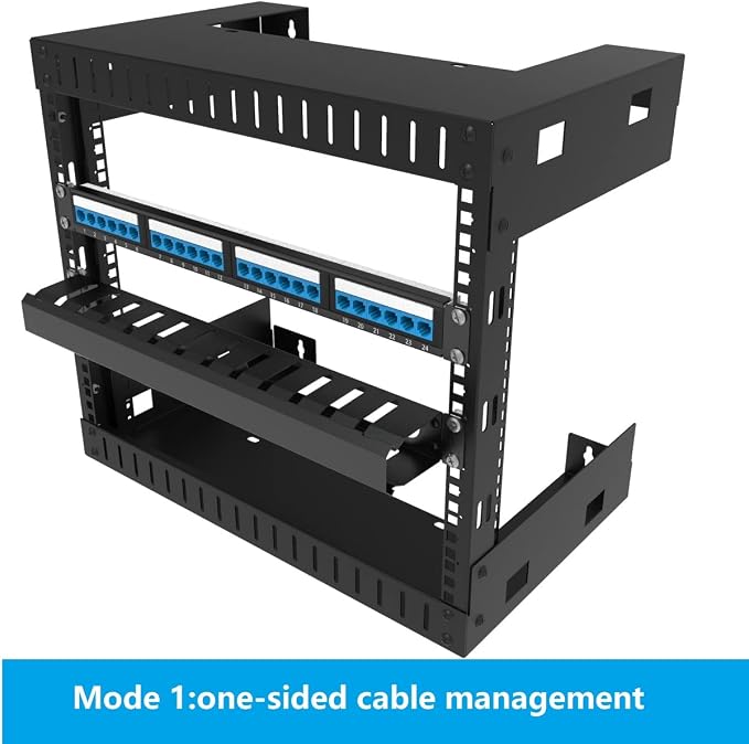 Jingchengmei 2 Pack of All Metal 1U Cable Management Horizontal Rack Mount - Image 2