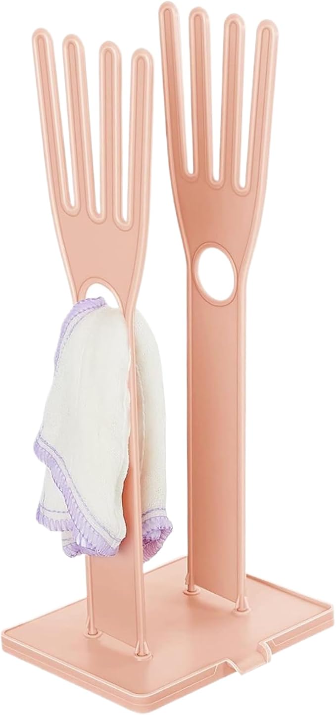 Kitchen Glove Holder, Finger Shape Plastic Dish Glove Dryer Holder by Veesper