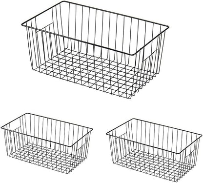 16inch Freezer Wire Storage Organizer Baskets, Household Refrigerator Bins by Y.Z.Bros
